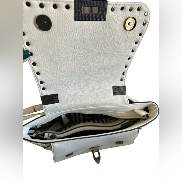 Nicole Lee Multicolor Studded White Crossbody Bag - Picture 8 of 14